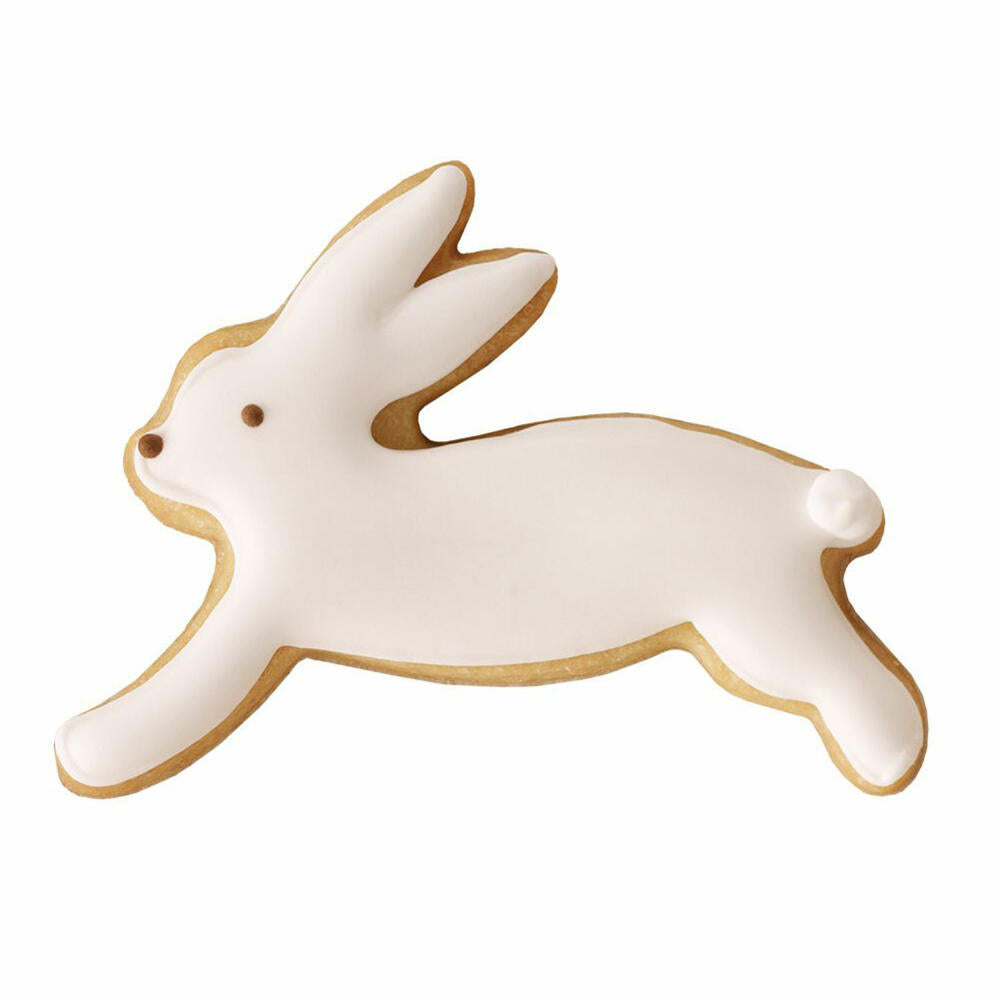 Birkmann cookie cutter rabbit, jumping, cookie cutter, cookie mold, biscuit, cookies, stainless steel, 6.5 cm, 191624