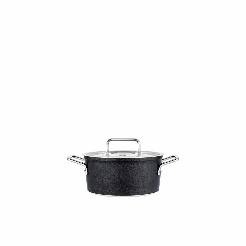 Fissler cooking pot Adamant with metal lid, aluminum, anthracite, 24 cm, 156-114-24-000