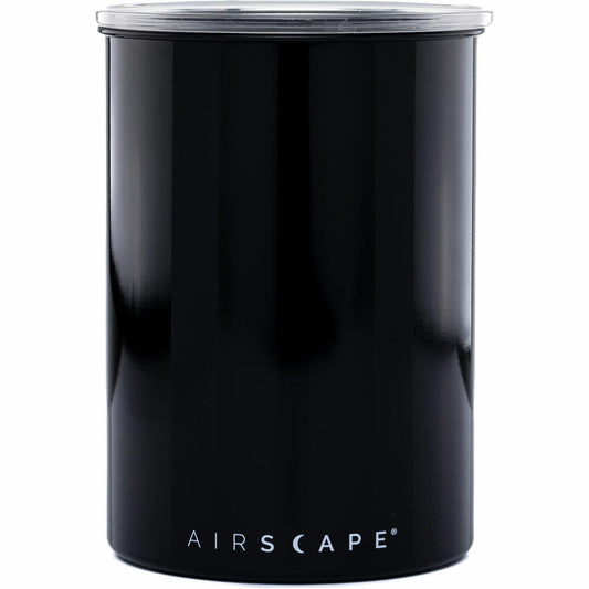 Airscape Edelstahl-Aromabehälter Mittel, Kaffeedose, Aufbewahrungdose, Edelstahl, Obsidian, AS0207