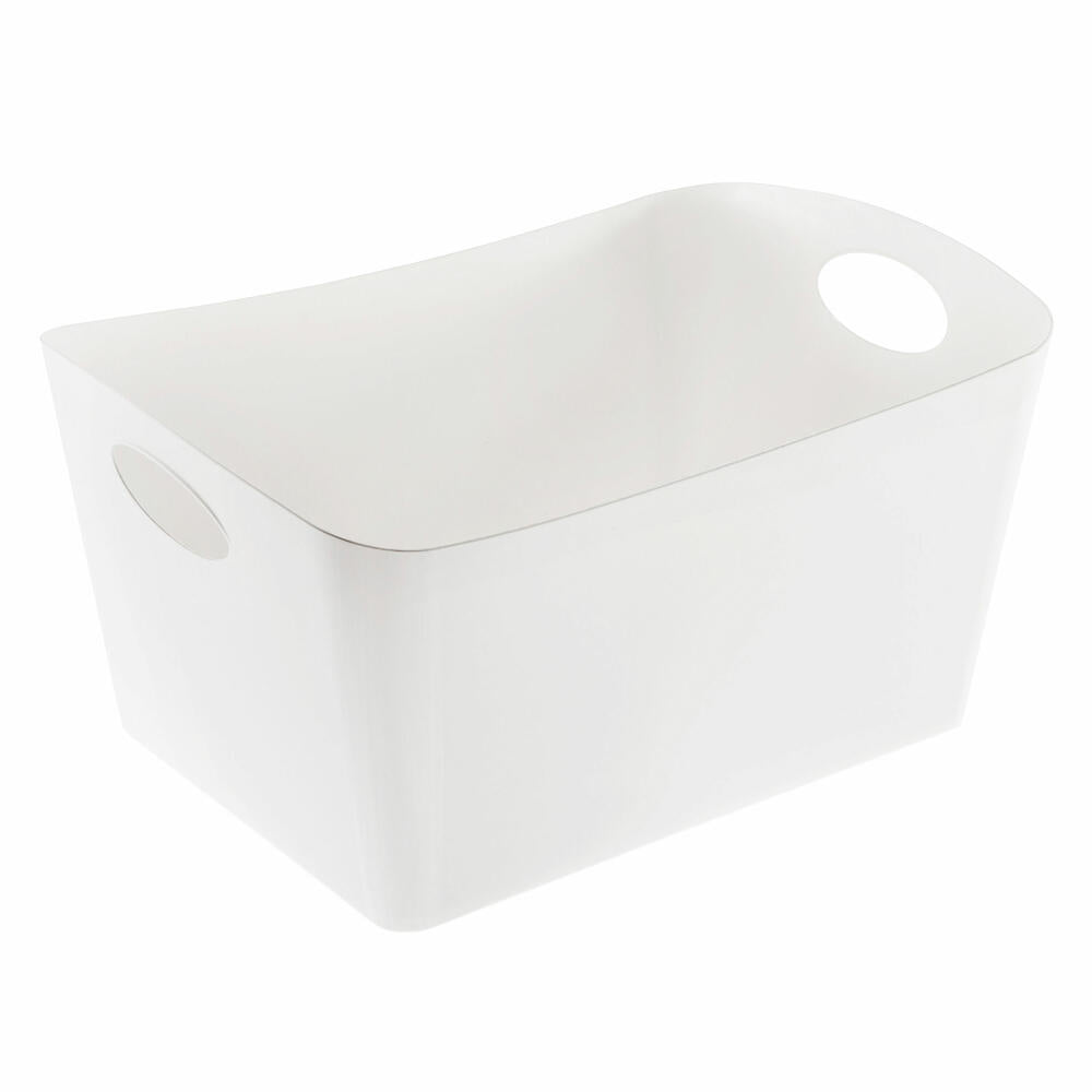 Koziol Aufbewahrungsbox Boxxx L, Kiste, Bottich, Organic Recycled, Recycled White, 15 L, 1403125