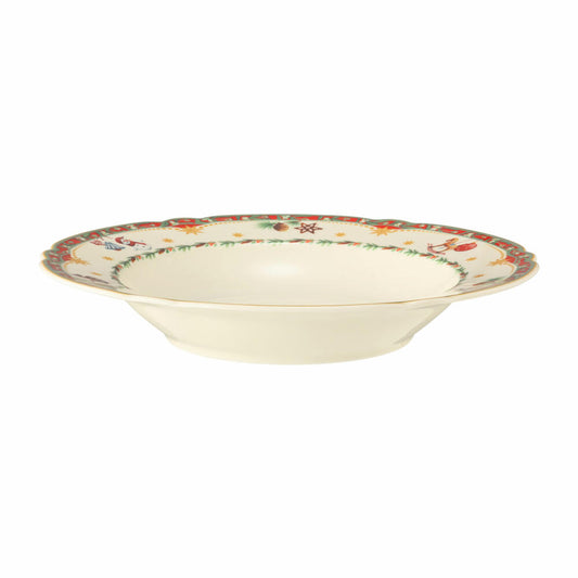 Seltmann Weiden Marie-Luise Suppenteller, Teller, Speiseteller, Porzellan, Weihnachtsnostalgie, Ø 23.2 cm, 001.756795