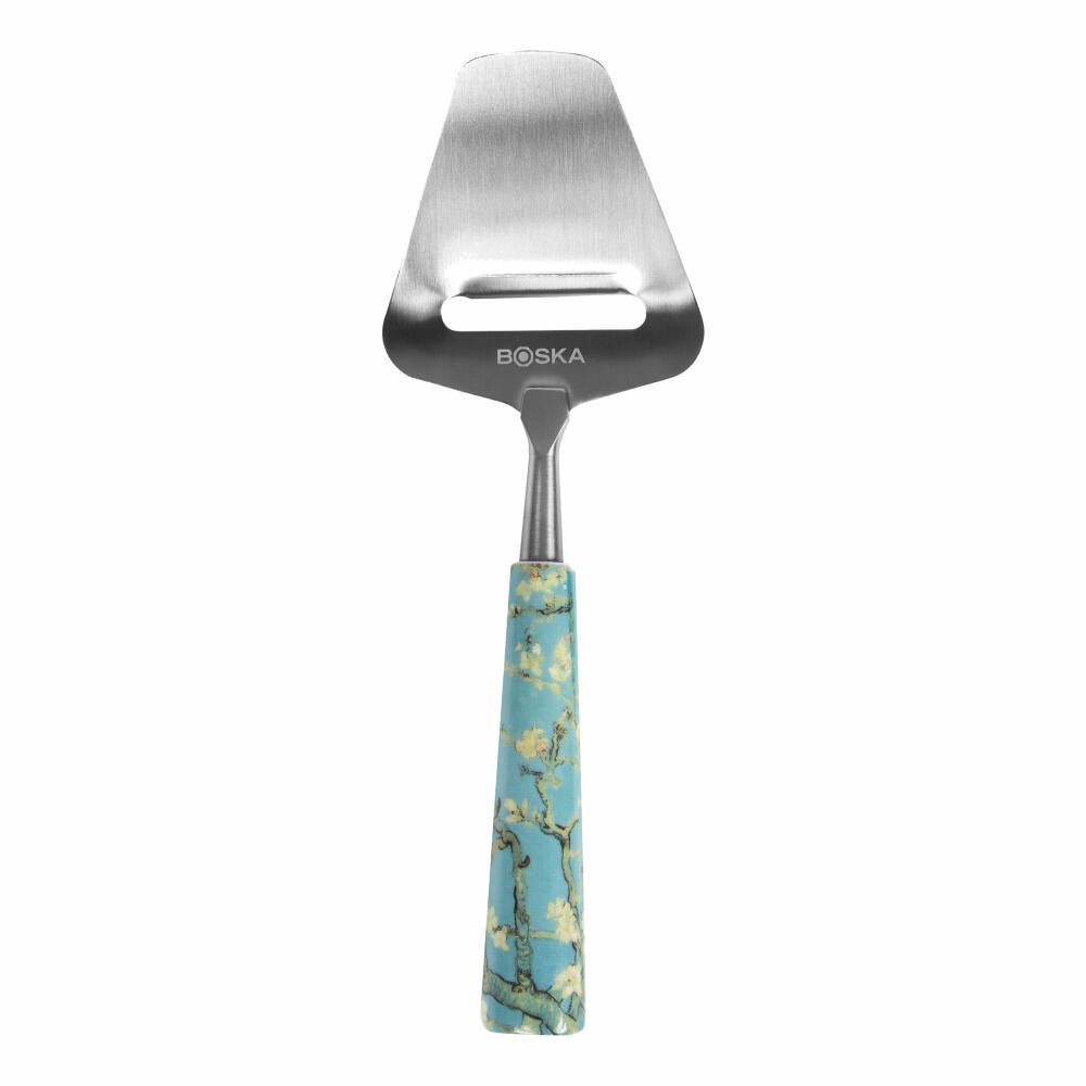 Boska Cheese Slicer Mini Van Gogh - Almond Blossom, Cheese Cutter, Cheese Grater, Ceramic, Stainless Steel, Silver, 16 cm, 854011