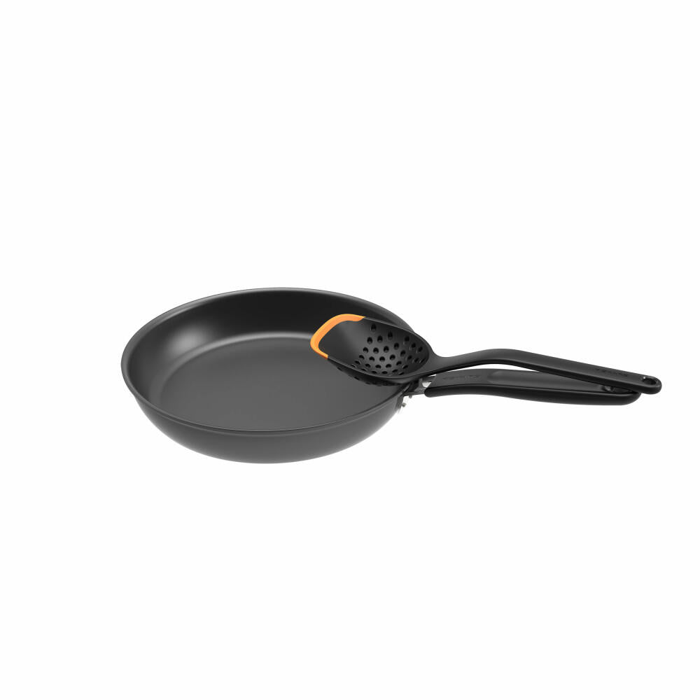 Fiskars Functional Form Schaumlöffel mit Silikonkante, Sieblöffel, Schaumkelle, Abseihlöffel, 1027302