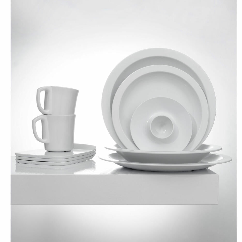 Rosti Dessertteller Hamlet, Kuchenteller, Melamin, Weiß, 18 cm, 24123