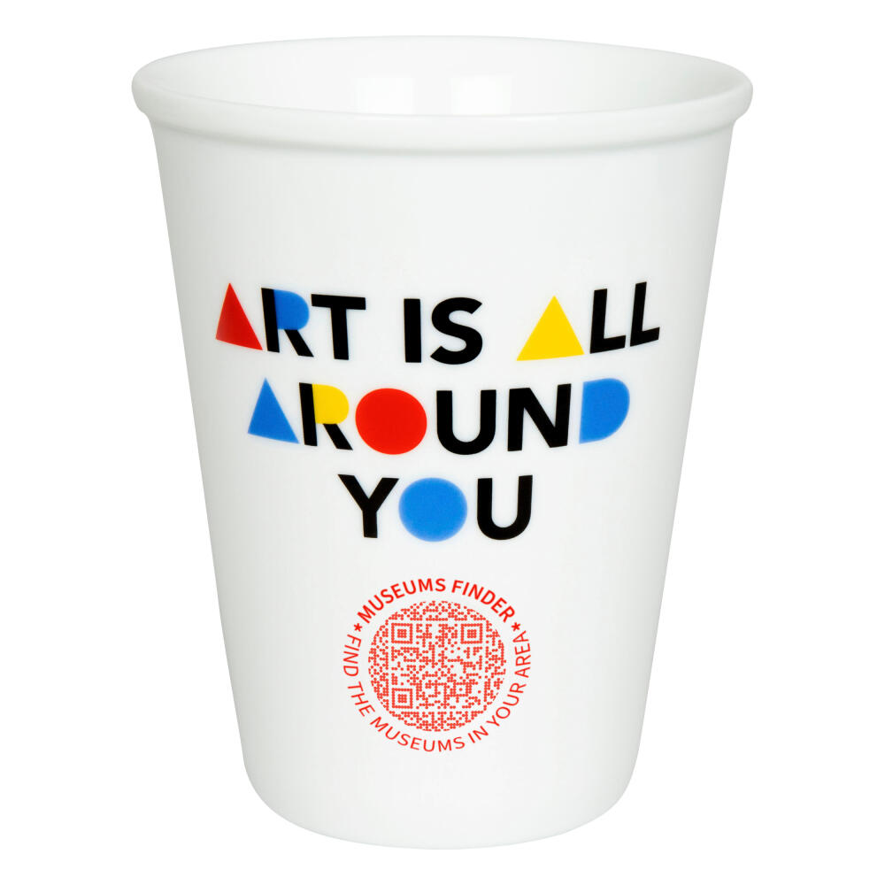 Könitz Coffee to go Mug Museums Finder, Tasse, Kaffeetasse, Porzellan, Weiß, 380 ml, 1111622694