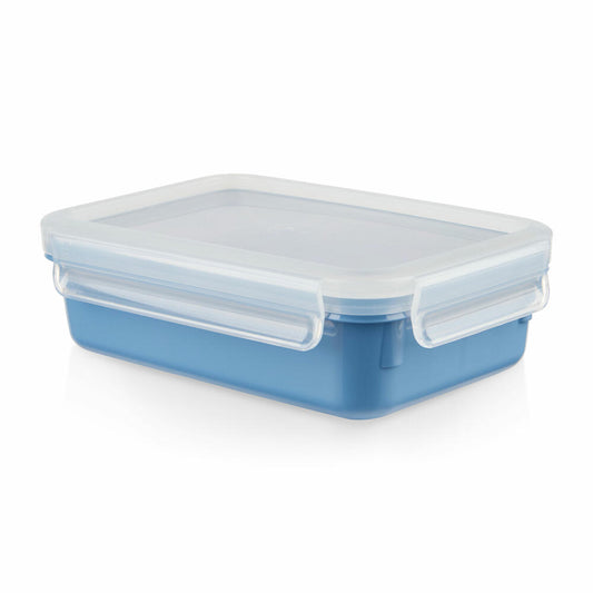 EMSA Clip &amp; Close COLOR EDITION food storage container, storage container, plastic, aqua blue, 0.8 L, N10125