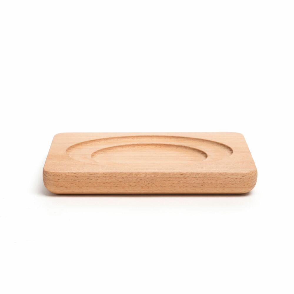 Comas wooden board coaster Tradicion Oval 20 x 14 cm, shelf, pot coaster, beech wood, 7790