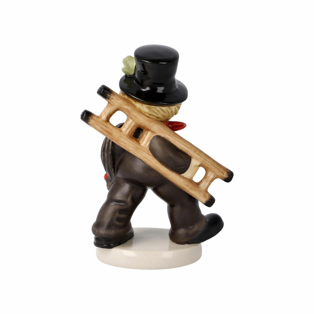 Goebel figure chimney sweep with clover leaf, lucky charm, decorative figure, stoneware, colorful, 12.5 cm, 10638361