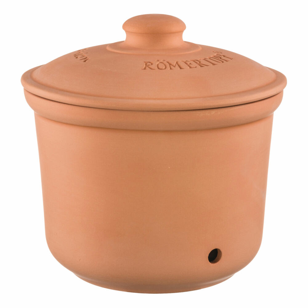 Römertopf storage pot onions, onion pot, storage container, for approx. 1.5 kg, natural clay, 41505