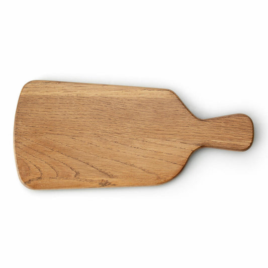 Continenta Schneidebrett, mit Griff, Servierbrett, Küchenbrett, Holzbrett, Eichenholz, 30.5 x 14 cm, 4106