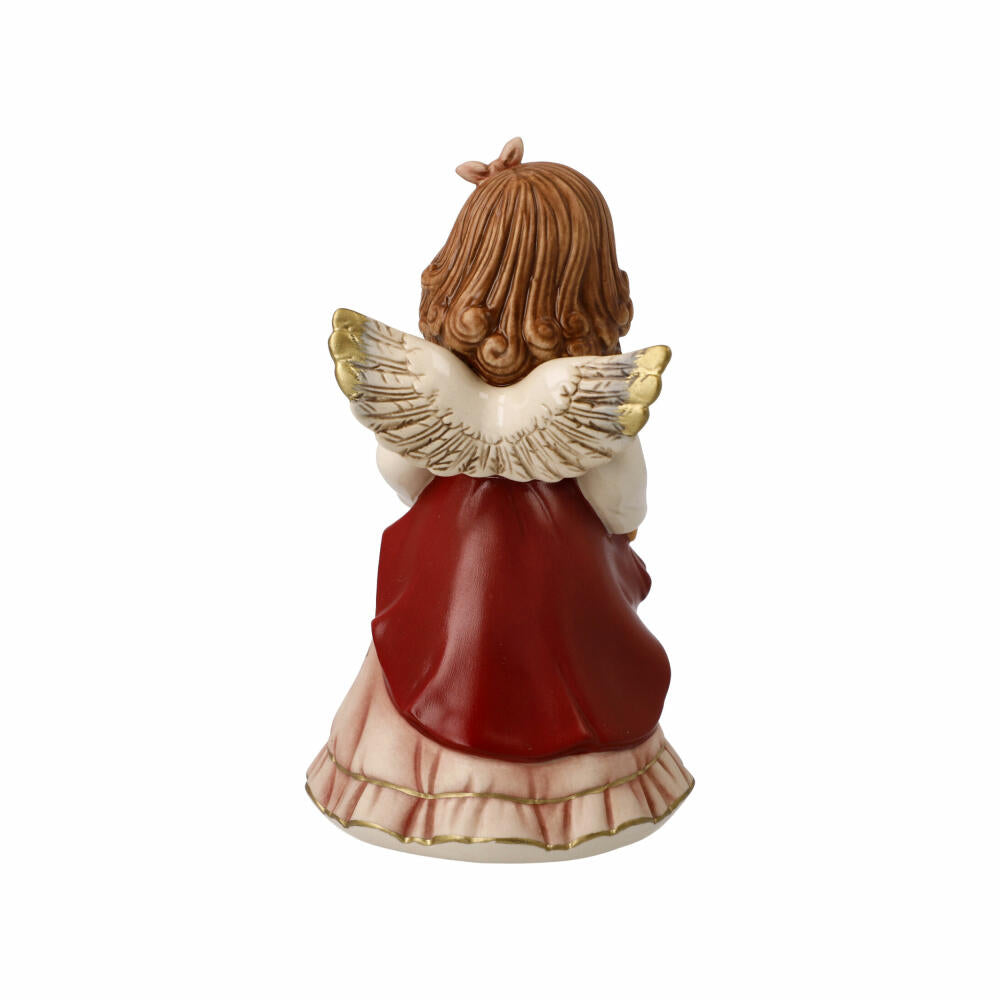 Goebel Angel Peace Angel, decorative figure, Christmas, stoneware, Bordeaux, 14.5 cm, 41672291