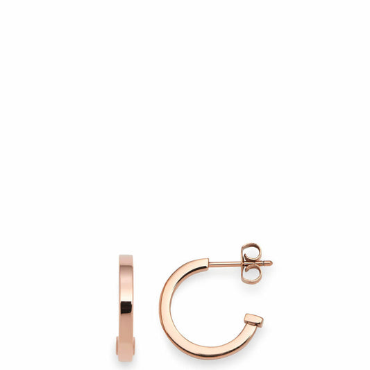 Leonardo Jewels Creole S Beautys, Earring, Earrings, Jewelry, Stainless Steel IP, Rose Gold, 1.5 cm, 016755