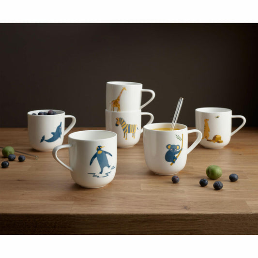 ASA Selection kids Henkelbecher Koala Konrad, Henkel Becher, Tasse, Teetasse, Fine Bone China, Weiß Glänzend, 250 ml, 38073314