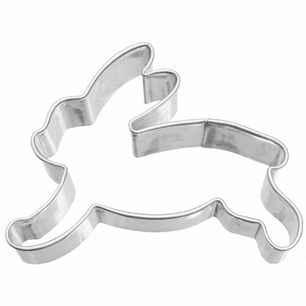 Birkmann cookie cutter rabbit, jumping, cookie cutter, cookie mold, biscuit, cookies, stainless steel, 6.5 cm, 191624