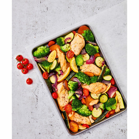 Birkmann Bakers Best oven tray, size L, baking tray, oven dish, carbon steel, 39.5 x 27 cm, 886407