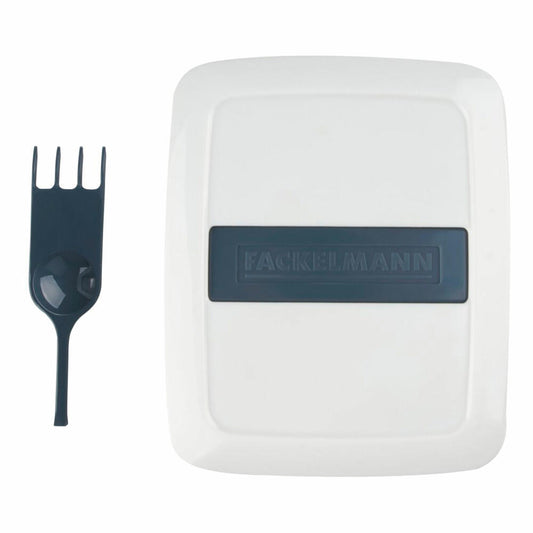 Fackelmann easyprepare Pommes- und Stifte-Schneider, Pommes Gemüse Stifte Schneider, Zerkleinerer, Küchenhelfer, Kunststoff / Edelstahl, Weiß / Blau-Grau, 27902