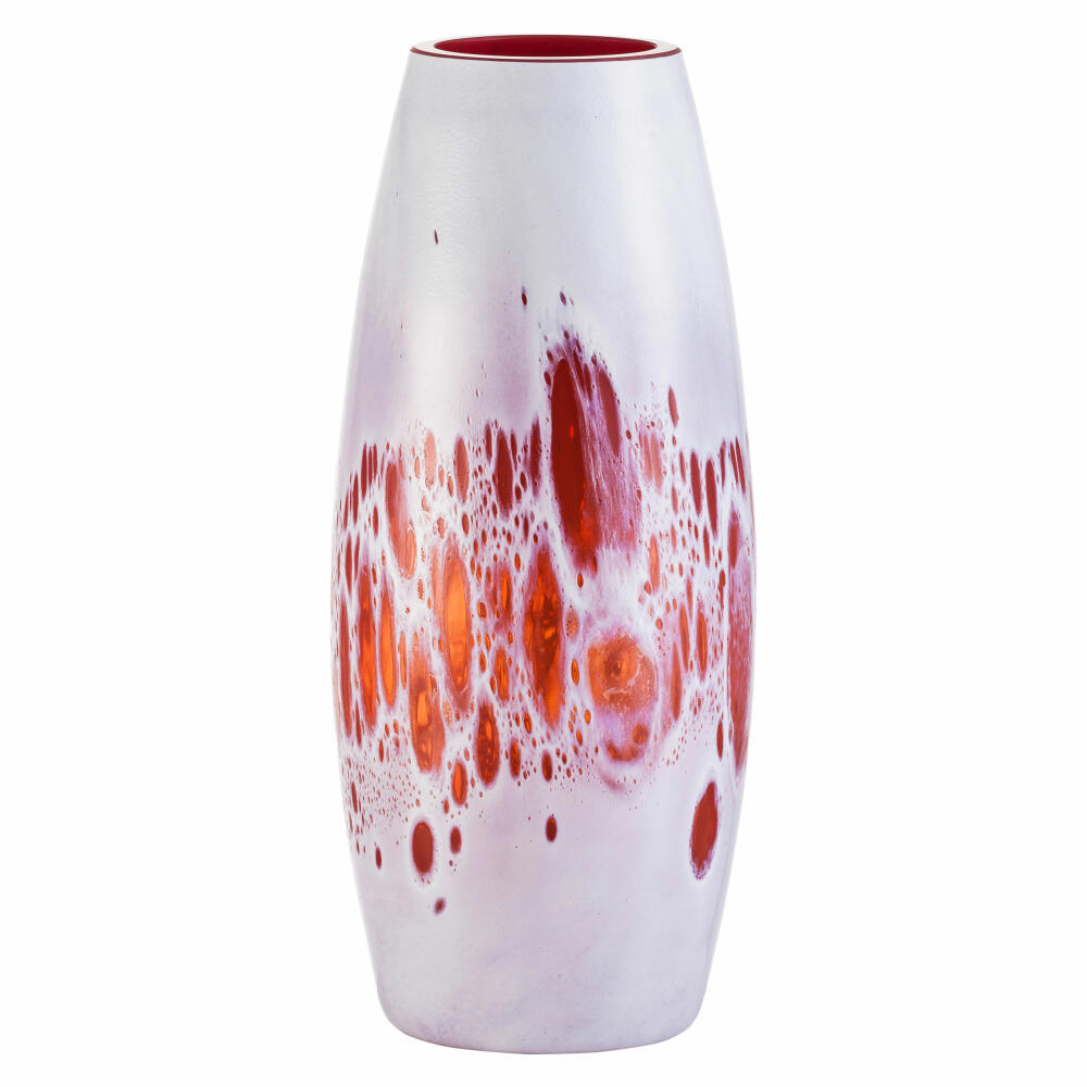 Eisch Vase Planets Seasons - Herbst, Dekovase, Blumenvase, Kristallglas, Rot, Weiß, 24.7 cm, 71566033