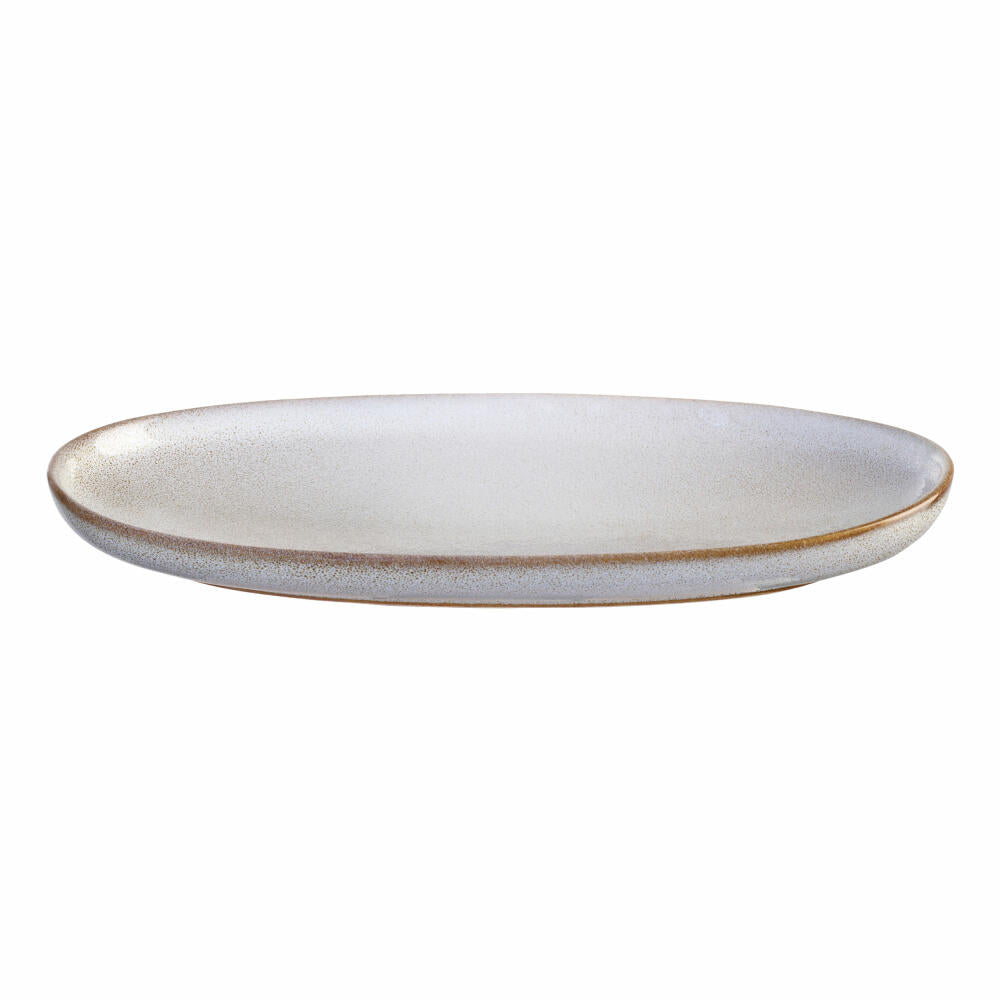 ASA Selection aperitif plate oval Sand, stoneware, nude, 20 x 10 cm, 27121107