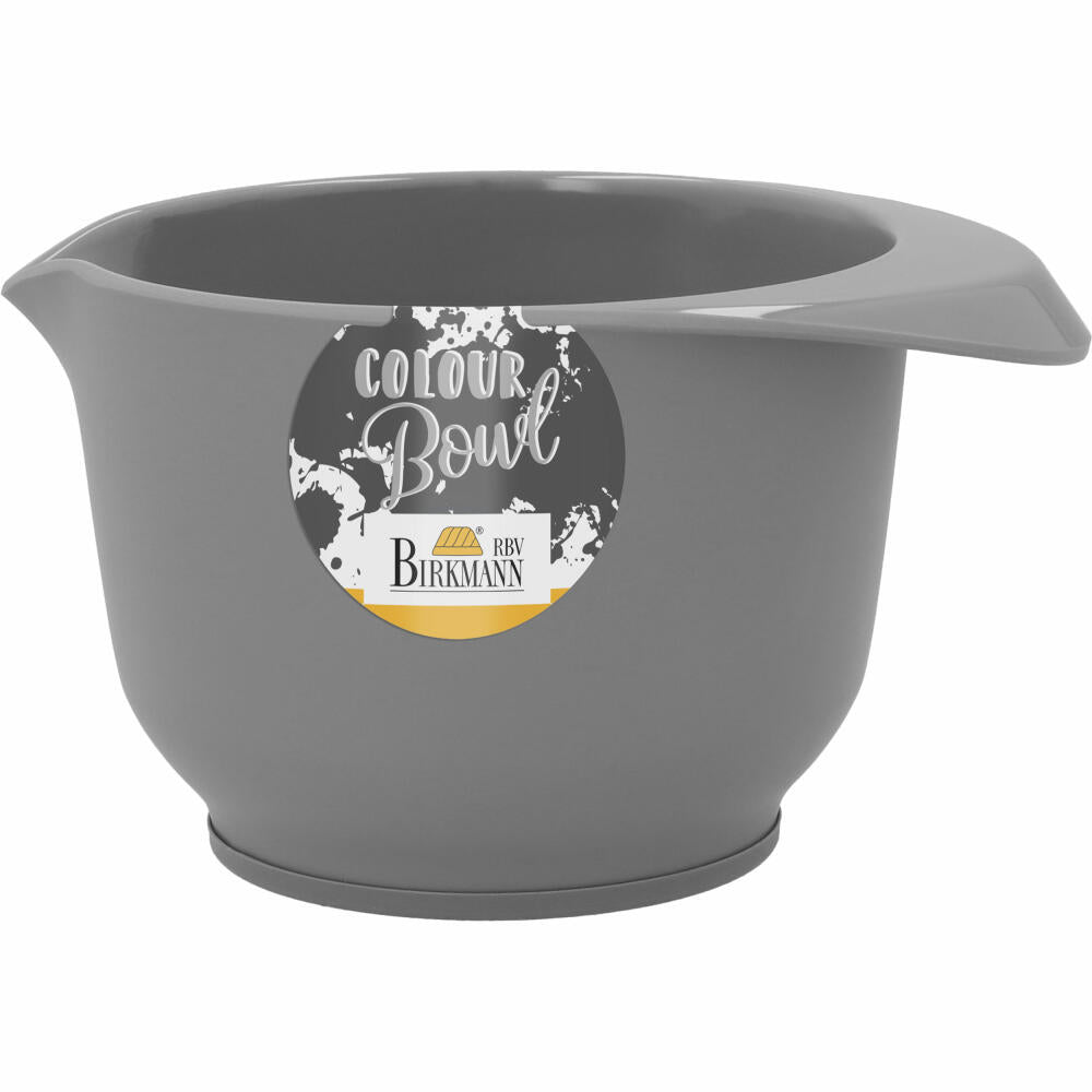 Birkmann Colour Bowl Rühr- und Servierschüssel, Rührschüssel, Schüssel, Melaminharz, Grau Matt, 500 ml, 708884