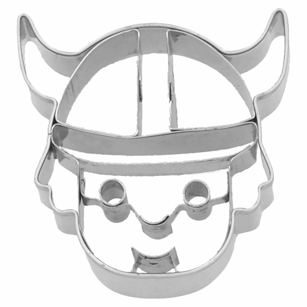 Birkmann cookie cutter Viking head, cookie cutter, cookie mold, biscuit, cookies, stainless steel, 5 cm, 189621