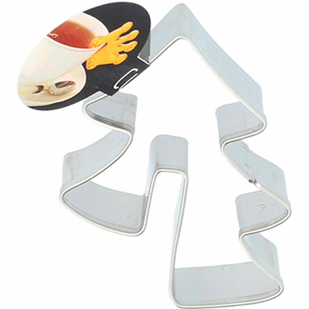 Birkmann cookie cutter VIP Christmas tree, cookie cutter, cookie shape, biscuit, cookies, stainless steel, 5.5 cm, 198678