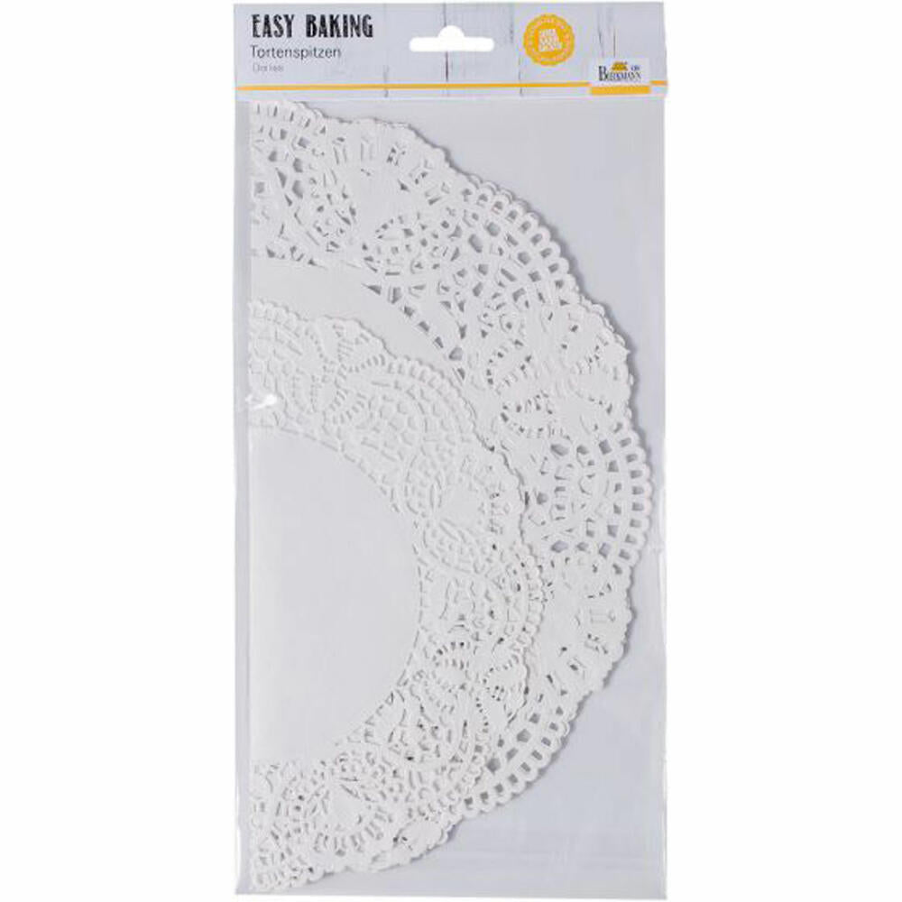 Birkmann Easy Baking Cake Doilies, 10 pieces, cake doilies, paper cake doilies, coasters, paper, white, 26 cm, 443327