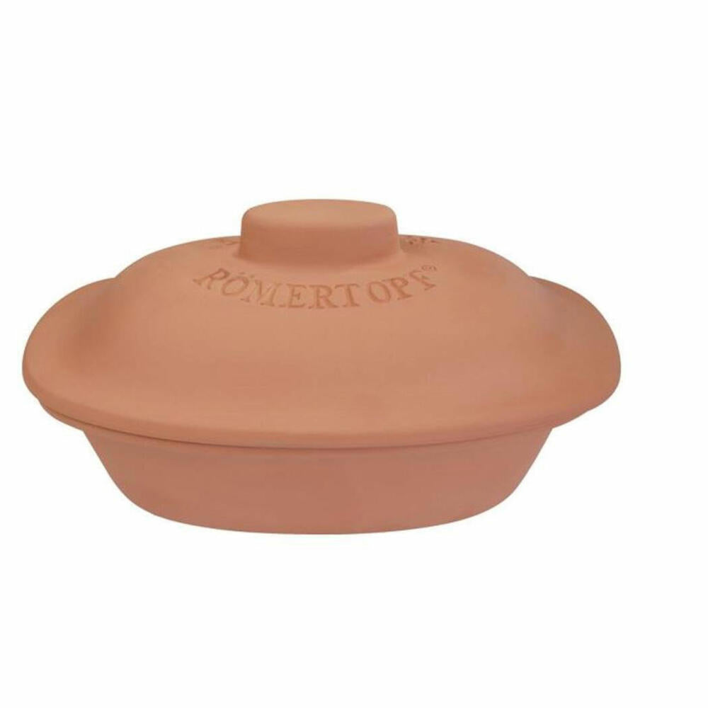 Römertopf Trend roaster, ceramic roaster, braising pan, Römer Topf, for 4 people, natural clay, 3.5 L, 19005