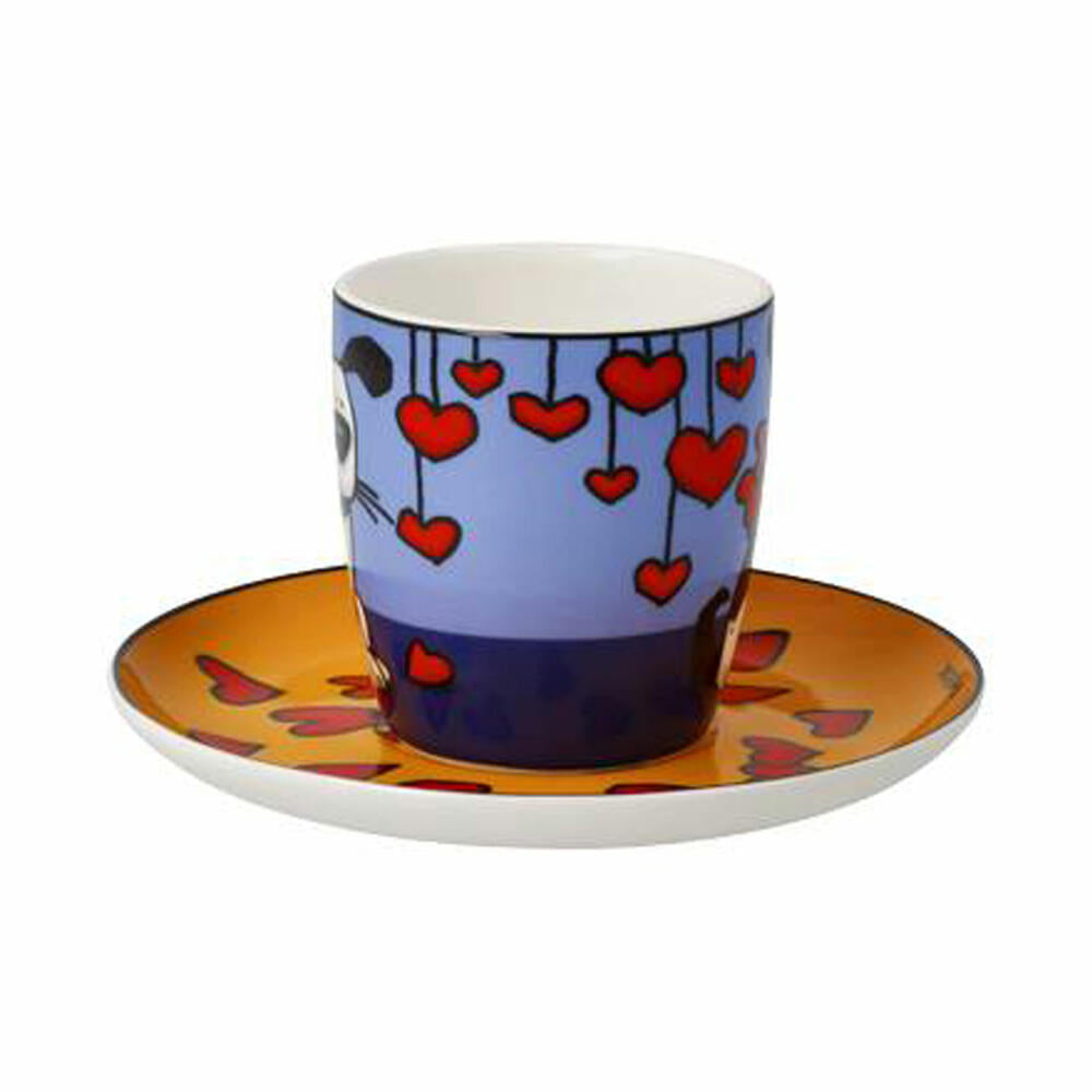 Goebel espresso cup Ed Heck -Love Dog, espresso cup, fine bone china, 67200111