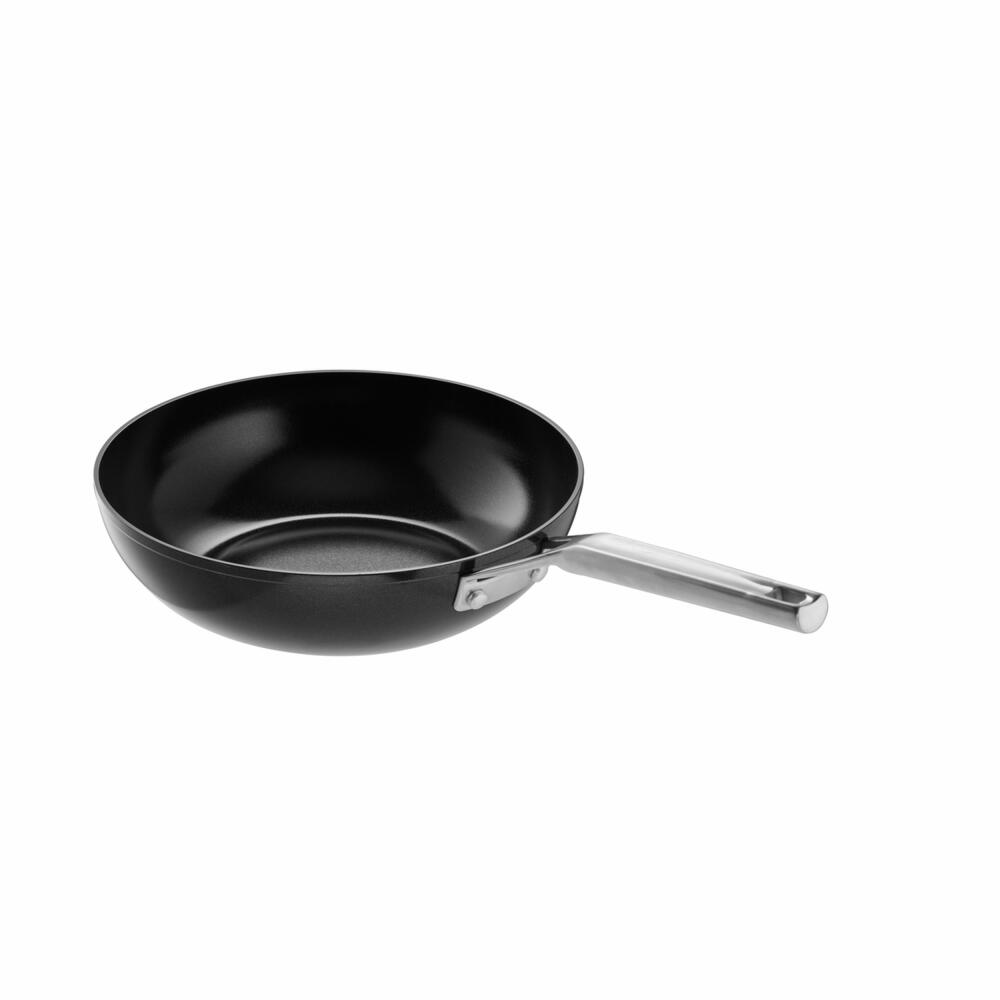 Schulte-Ufer wok pan Kerana, Green Life, aluminum, black, 28 cm, 1622-28