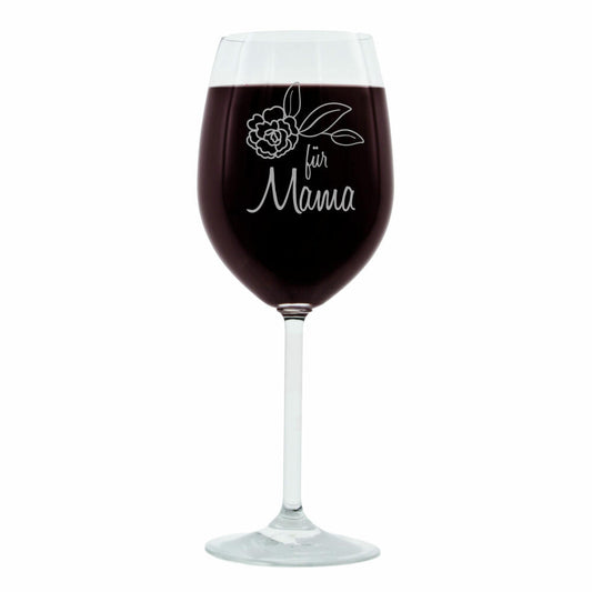 Leonardo wine glass, gift mood glass with engraving, mood glass, for mom, thin, 400 ml