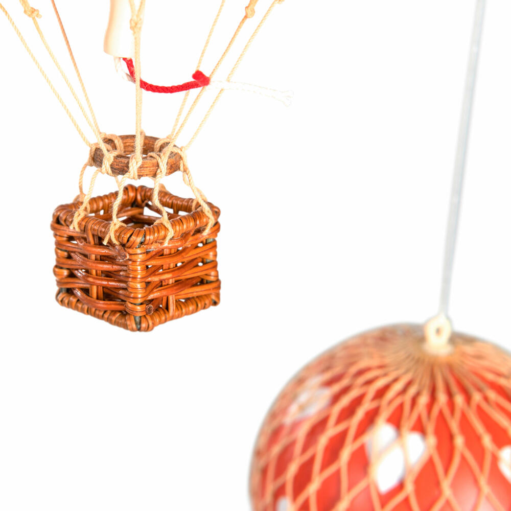 Authentic Models Mobile Flying the Skies Hearts Red, Hanging Decoration, Balloon, Rattan / Paper / Plastic, AP134