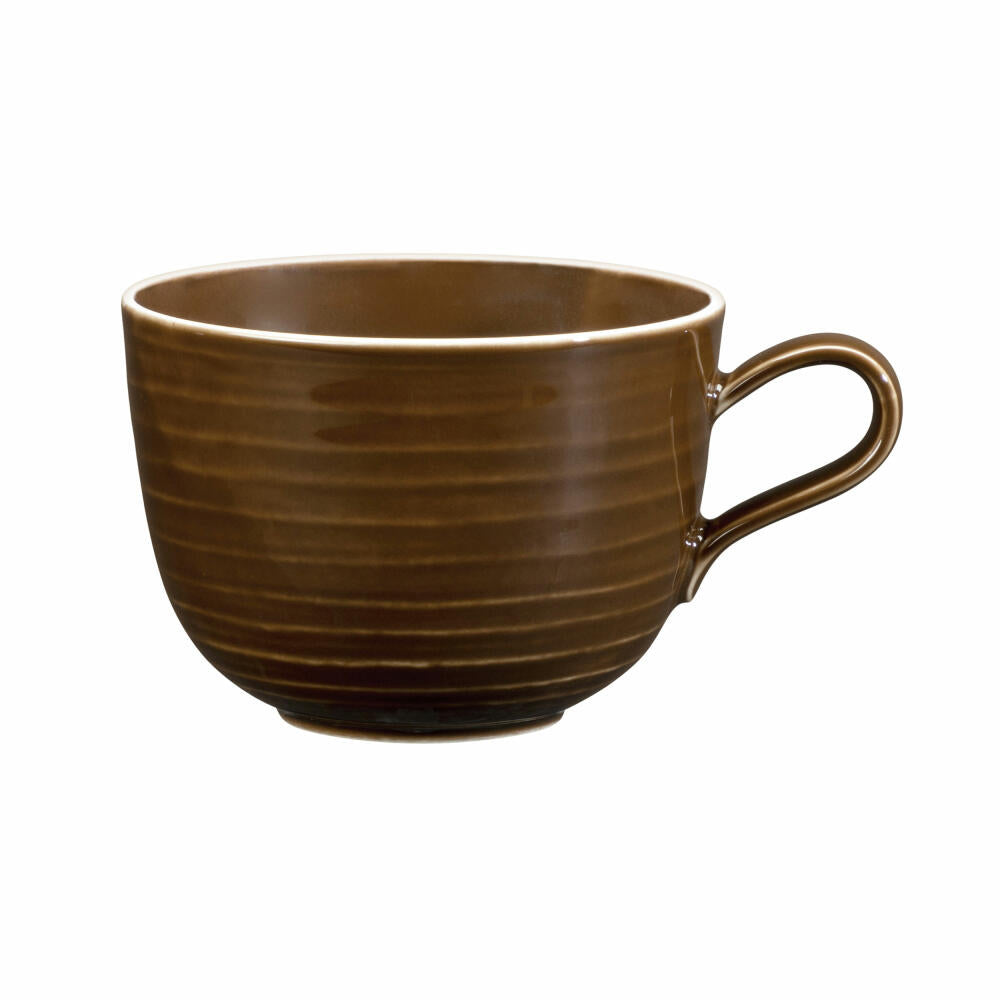 Seltmann Weiden Terra milk coffee cup, milk coffee cup, coffee cup, coffee cup, porcelain, earth brown, 400 ml, 001.765000