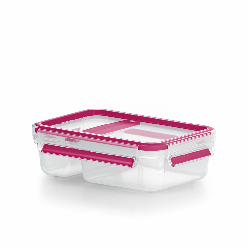 EMSA Clip &amp; Go Yoghurt Box, Yoghurt Box, Yoghurt Container, Yoghurt Cup, Cereal Cup, Raspberry, 0.6 L, F10702