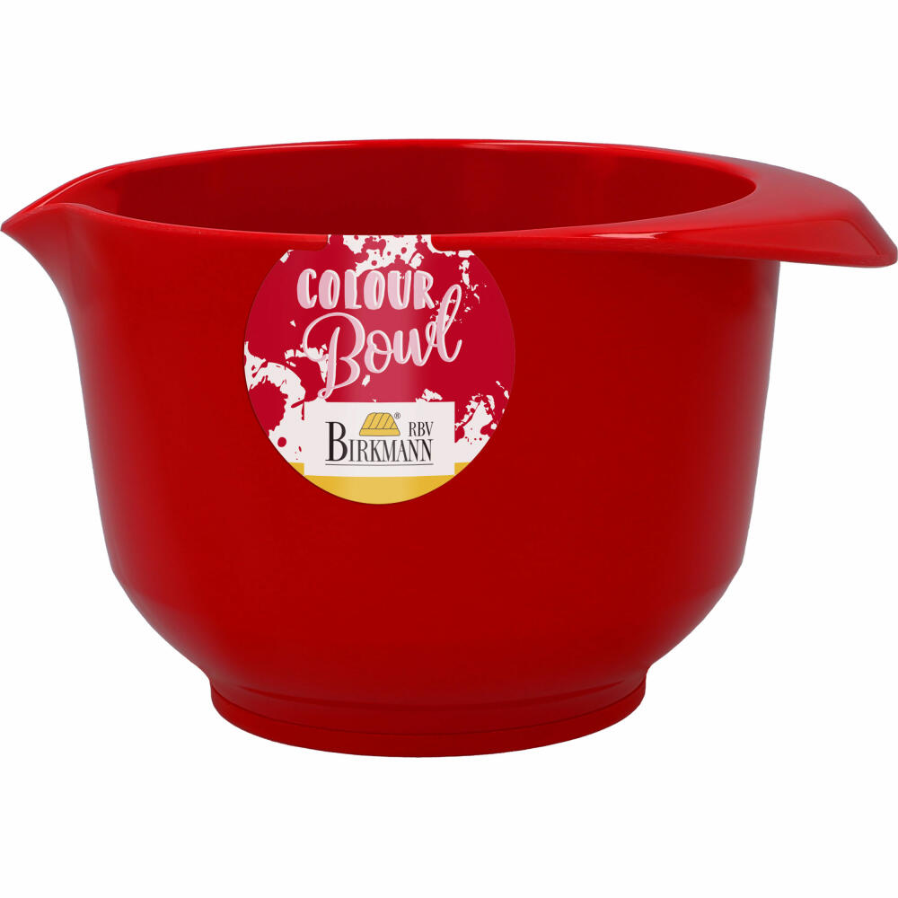 Birkmann Colour Bowl mixing and serving bowl, mixing bowl, bowl, melamine resin, red, 1 L, 708822