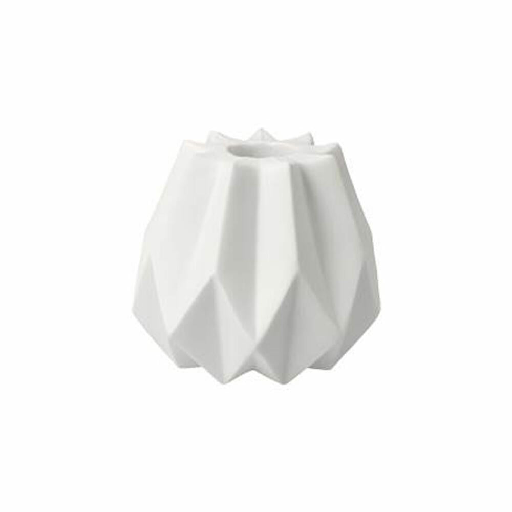 Goebel Candle Holder Polygono Star, Candlestick, Biscuit Porcelain, Biscuit White, H 8 cm, 14005631