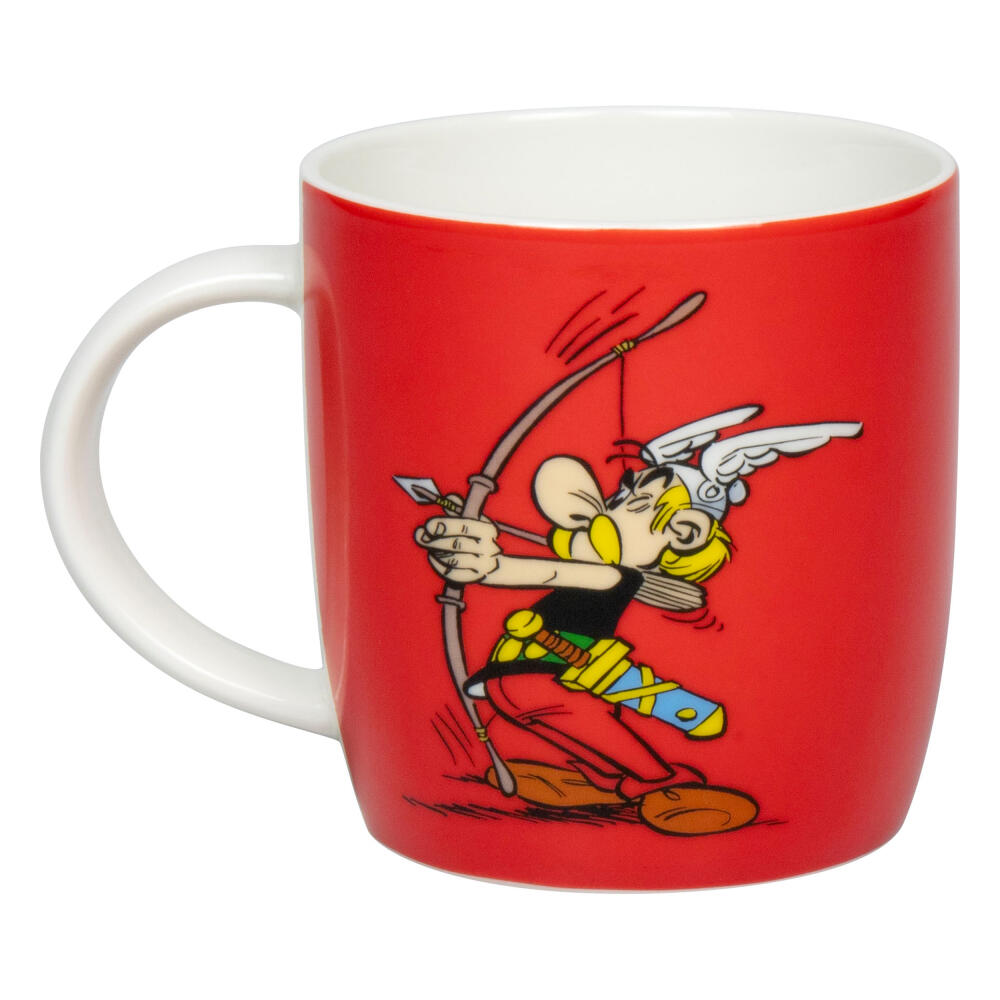 Könitz Mug Asterix Archery - Tir al arc, Cup, Coffee Cups, New Bone, Red, 400 ml, 1172752852