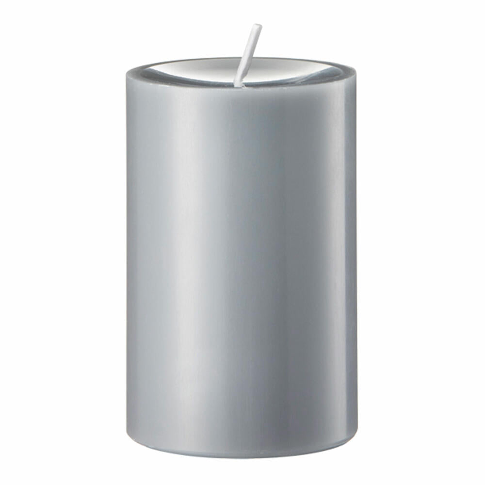 Engels Kerzen Original Stumpen Cast, pillar candle, stump candle, paraffin, slate, Ø 8 cm, H 12 cm, 62008012100