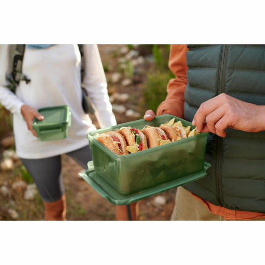 EMSA Clip & Close Eco food storage container, storage container, plastic, green, 3.7 L, N11704
