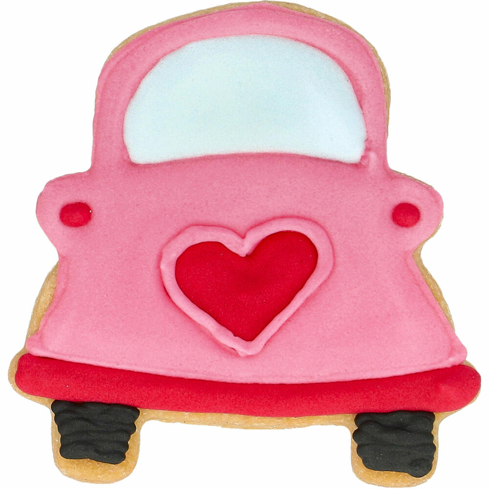 Birkmann cookie cutter wedding car, with internal embossing, cookie cutter, cookie shape, biscuit, biscuits, stainless steel, 6 cm, 199644