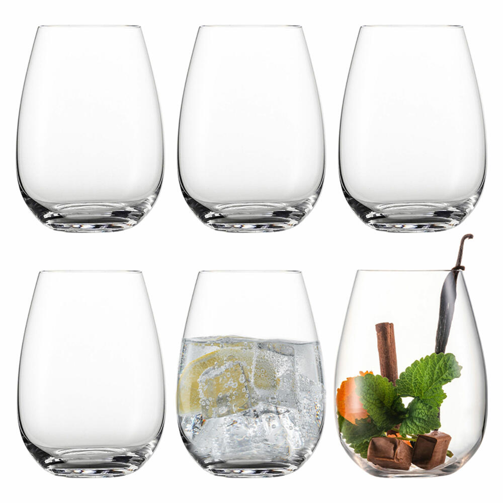 Eisch Becher 6er Set Superior, Trinkgläser, Wassergläser, Kristallglas, 550 ml, 25000092