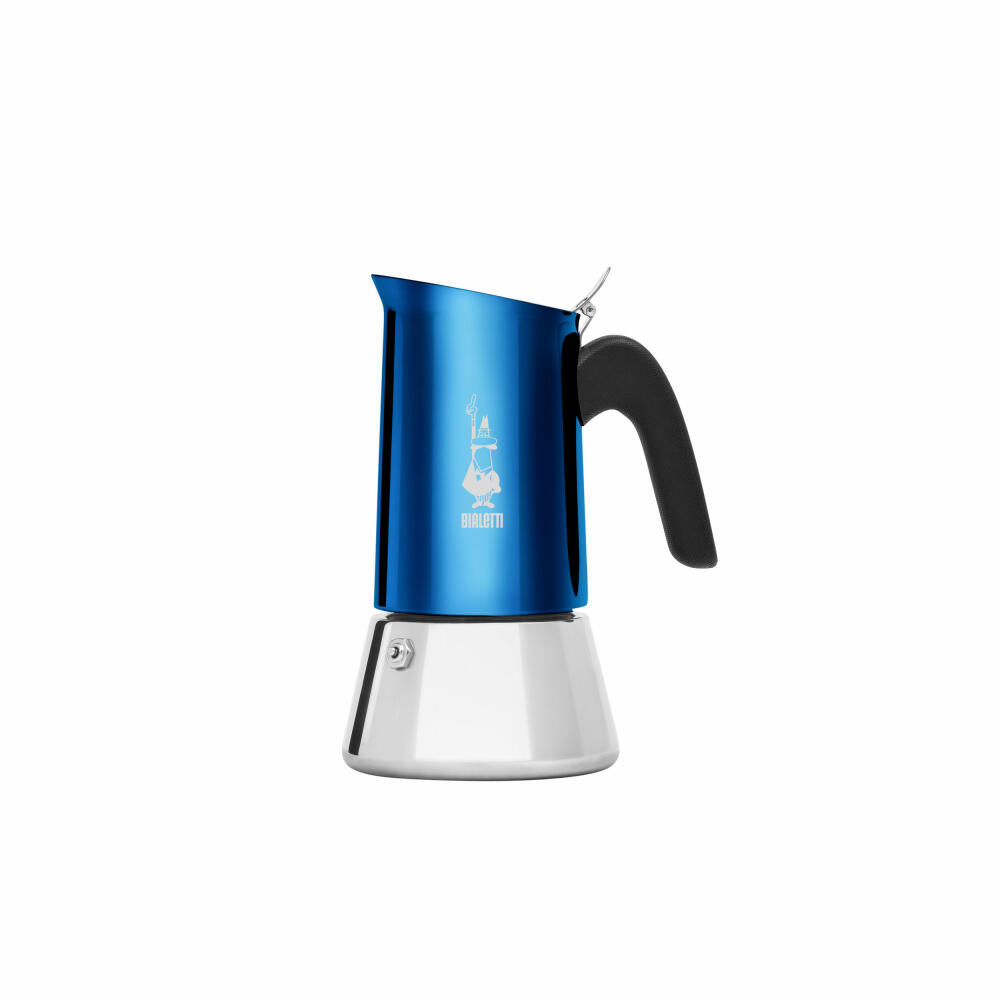 Bialetti Espresso Maker New Venus for 4 Cups, Espresso, Espresso Pot, Induction, Stainless Steel, Blue, 170 ml, 7274