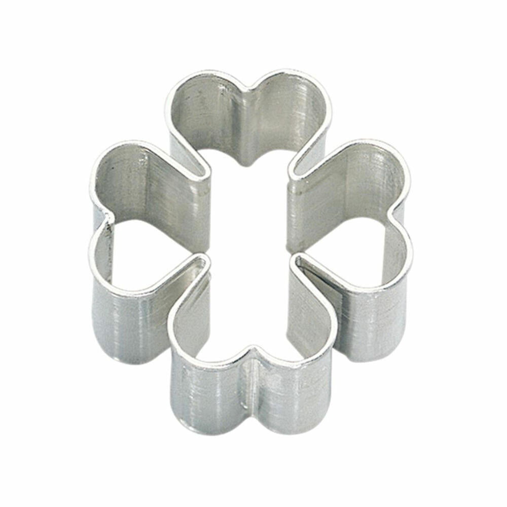 Birkmann cookie cutter cloverleaf, cookie cutter, cookie mold, biscuit, cookies, tinplate, 6 cm, 122543