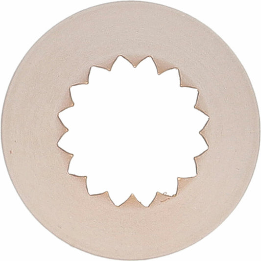 Birkmann Französische Sterntülle Nr.61, Spritztülle, Garniertülle, Backzubehör, Edelstahl, Kupferfarben, Ø 14 mm, 409255