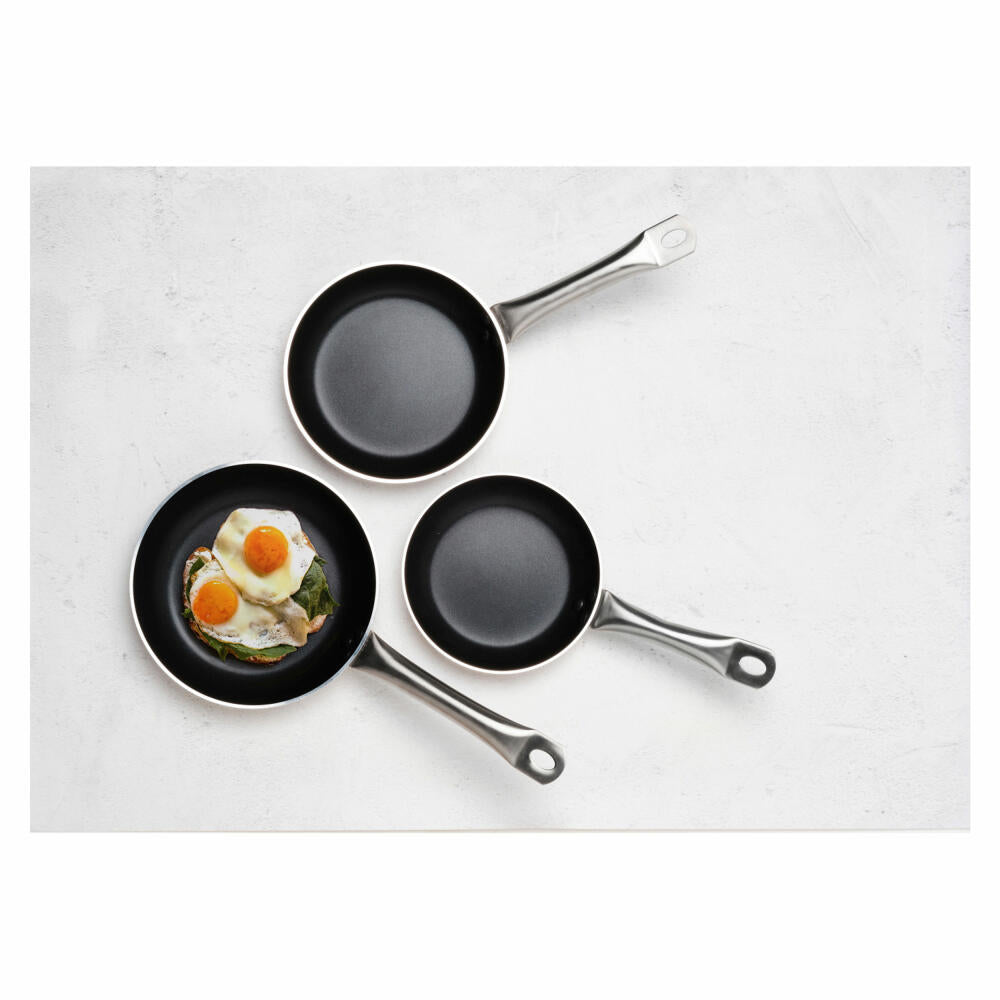 Comas frying pan Etna, pan with stainless steel handle, aluminum, silver, black, 28 cm, 8347