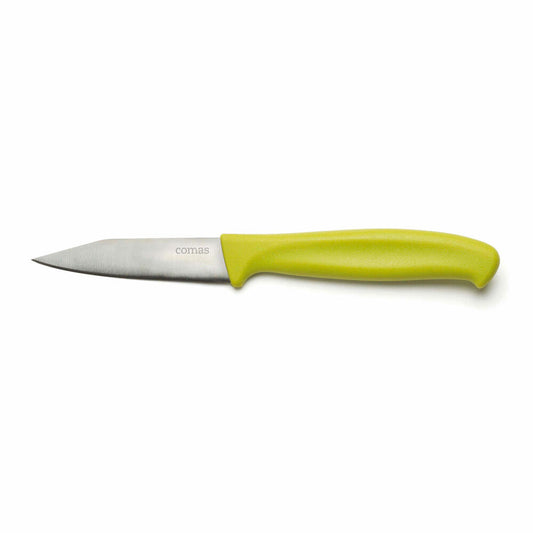 Comas Paring Knife Puntillas Green, Vegetable Knife, Stainless Steel, Plastic, Green, 19.5 cm, 7536