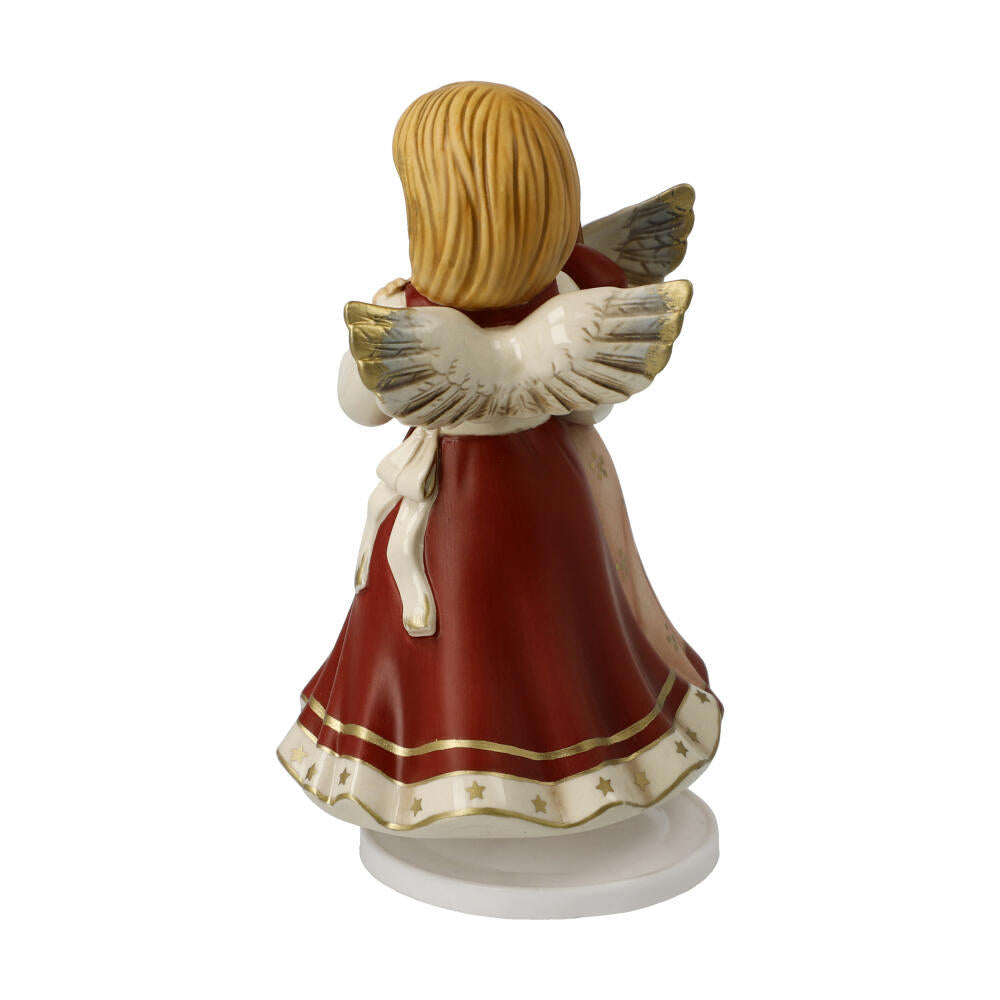 Goebel Angel Merry Christmas, with musical mechanism, stoneware, Bordeaux, 16 cm, 41686291