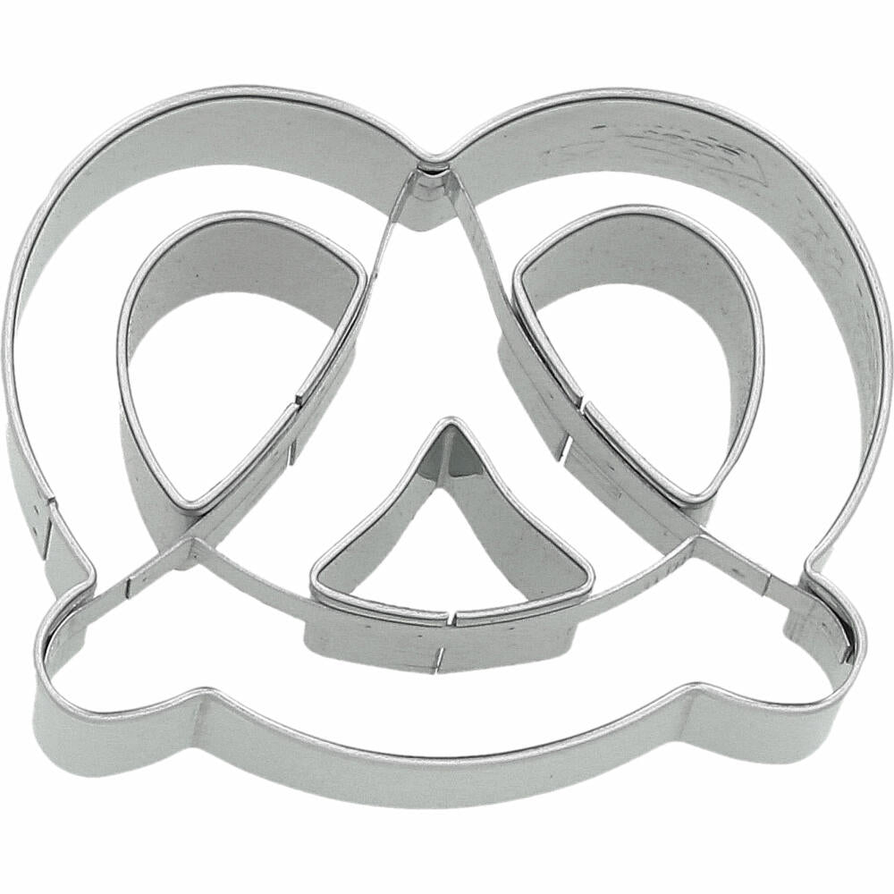 Birkmann pretzel cookie cutter, cookie cutter, biscuit cutter, biscuit, stainless steel, 6.5 cm, 199064