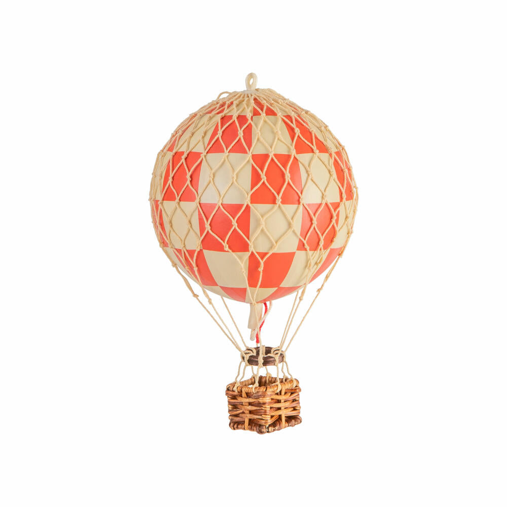 Authentic Models Hängedekoration Floating in the Skies Check Red, Ballon, Rattan / Papier / Kunststoff, AP160CR