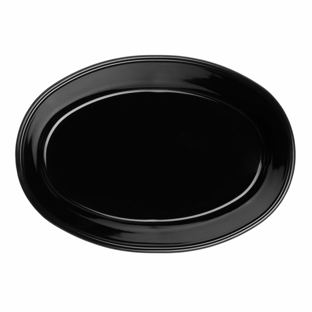 ASA Selection Auflaufform kitchenart oval Black, Backform, Steinzeug, Schwarz matt, 25 x 18 cm, 54521190