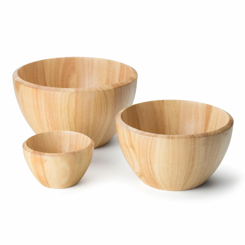 Continenta bowl, serving bowl, salad bowl, bowl, rubberwood, Ø 25 cm, 3274